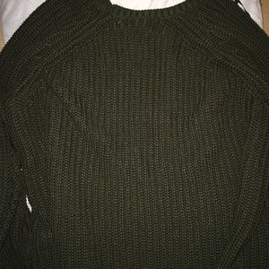 Navy green sweater